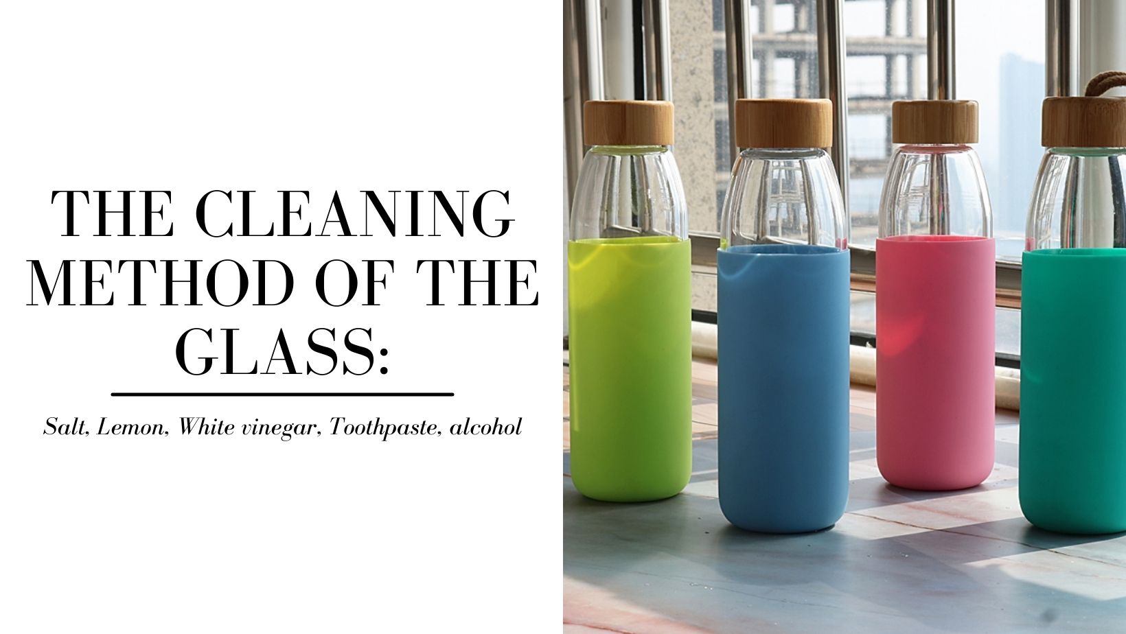 طريقة تنظيف الزجاج: